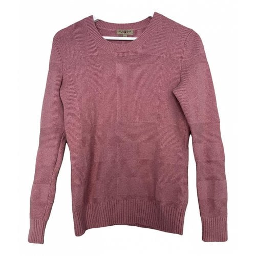 Pre-owned Burberry Cashmere Jumper In Pink