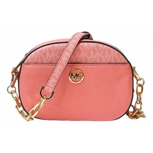 Pre-owned Michael Kors Leather Crossbody Bag In Pink