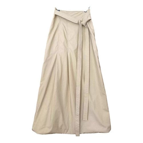 Pre-owned Celine Maxi Skirt In Yellow