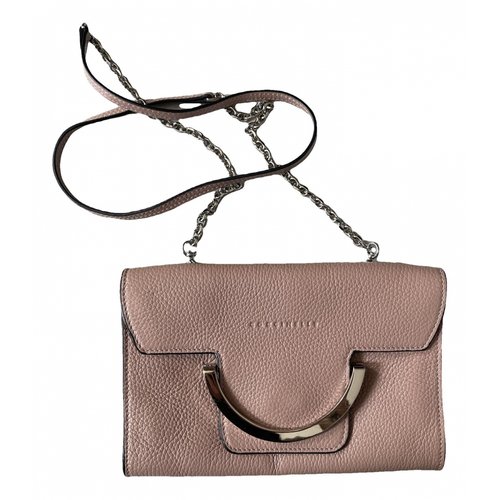 Pre-owned Coccinelle Leather Crossbody Bag In Pink