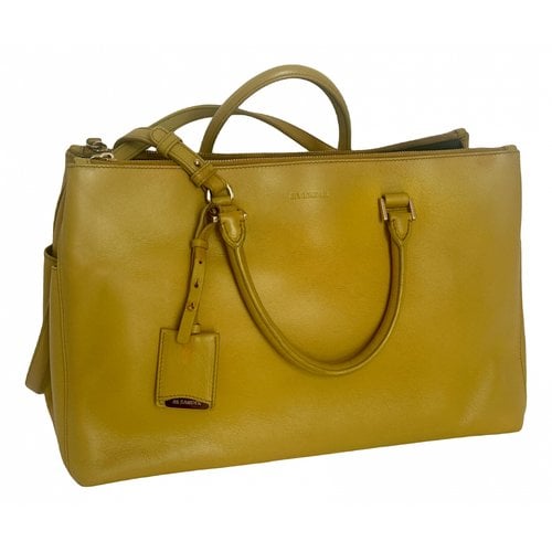 Pre-owned Jil Sander Leather Crossbody Bag In Yellow