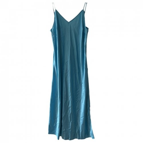 Pre-owned Second Female Mid-length Dress In Blue
