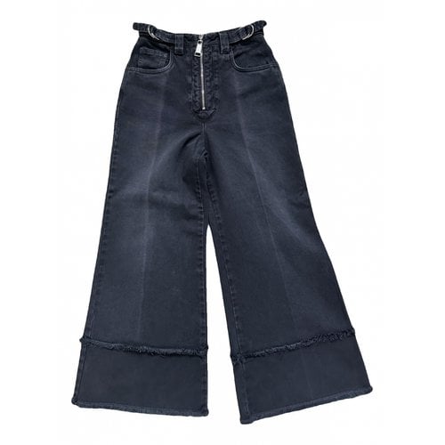 Pre-owned Miu Miu Bootcut Jeans In Black