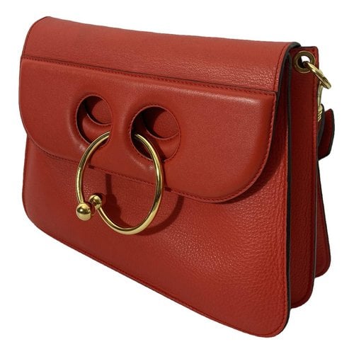 Pre-owned Jw Anderson Pierce Leather Handbag In Red