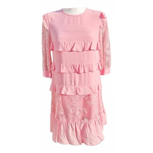 Pre-owned Liujo Silk Mid-length Dress In Pink