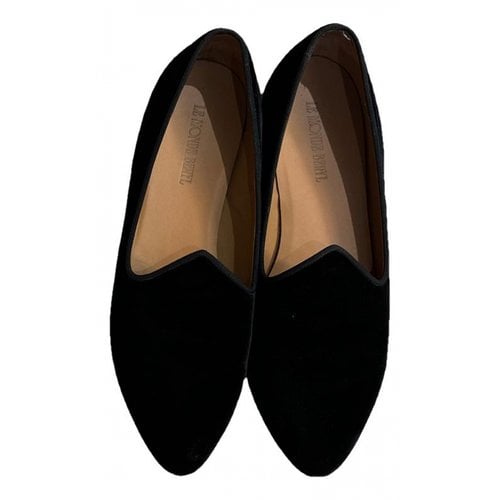 Pre-owned Le Monde Beryl Flats In Black