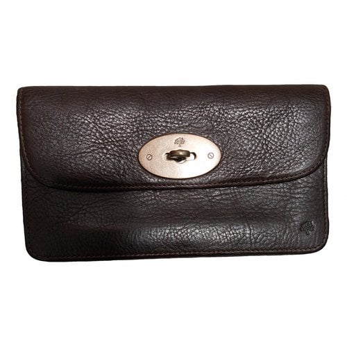 Pre-owned Mulberry Leather Wallet In Brown