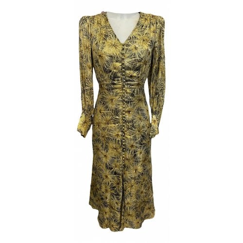 Pre-owned The Kooples Spring Summer 2019 Mid-length Dress In Gold