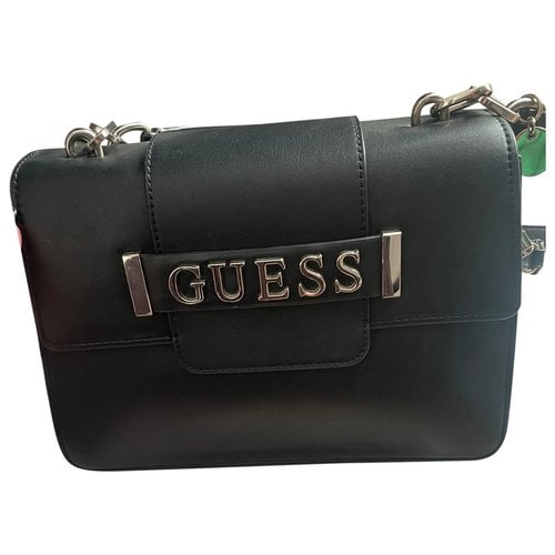 Pre-owned Guess Crossbody Bag In Black