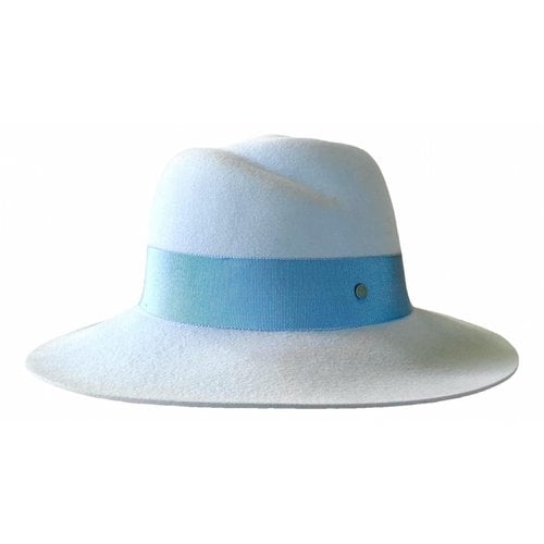 Pre-owned Maison Michel Wool Hat In Blue