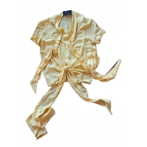 Pre-owned Moschino Cheap And Chic Blouse In Yellow