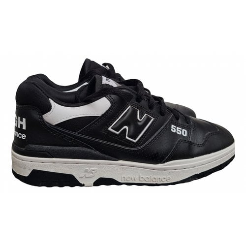 Pre-owned New Balance Leather Boots In Black