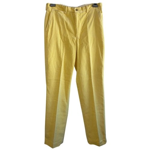 Pre-owned Polo Ralph Lauren Trousers In Yellow