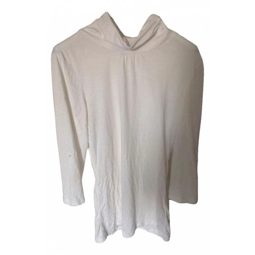 Pre-owned Tommy Hilfiger Linen Top In White