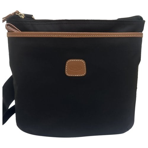 Pre-owned Bric's Leather Crossbody Bag In Black
