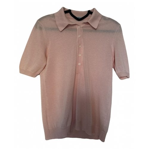 Pre-owned Malo Silk Polo In Pink