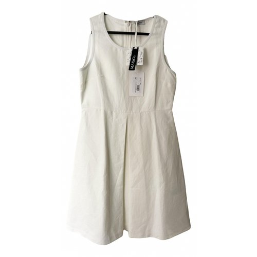 Pre-owned Max & Co Mid-length Dress In White