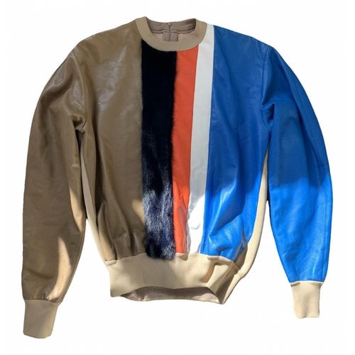 Pre-owned Celine Leather Jumper In Multicolour