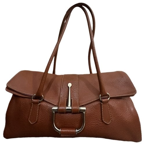 Pre-owned Serapian Leather Handbag In Camel