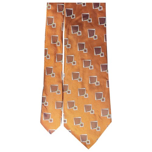Pre-owned Bally Silk Tie In Orange