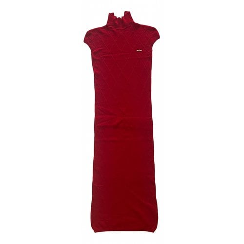 Pre-owned Dsquared2 Wool Maxi Dress In Red
