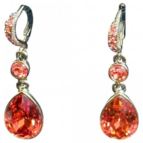 Pre-owned Givenchy Crystal Earrings In Red