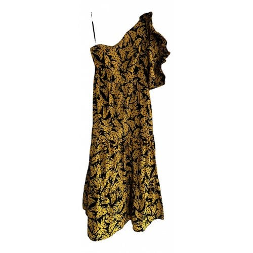 Pre-owned Farm Rio Mid-length Dress In Yellow