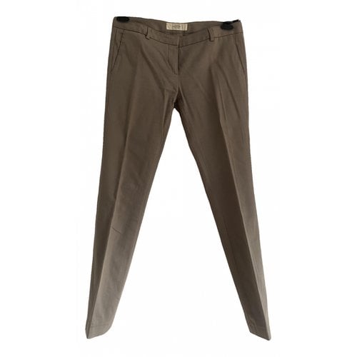 Pre-owned Mauro Grifoni Slim Pants In Grey