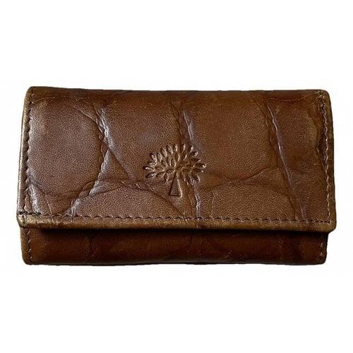 Pre-owned Mulberry Leather Wallet In Camel