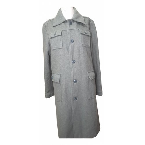 Pre-owned Diesel Wool Coat In Grey
