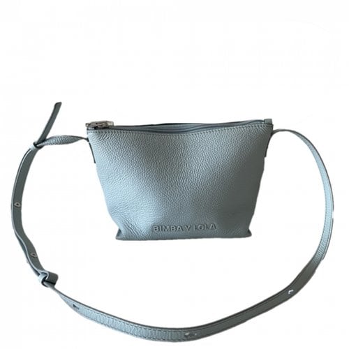 Pre-owned Bimba Y Lola Leather Crossbody Bag In Blue