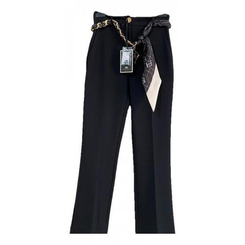 Pre-owned Elisabetta Franchi Trousers In Black