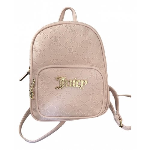 Pre-owned Juicy Couture Patent Leather Backpack In Pink