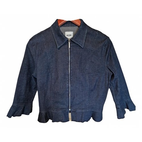 Pre-owned Moschino Blazer In Navy