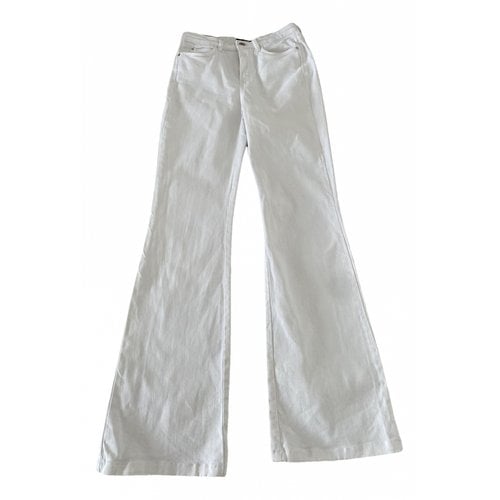 Pre-owned Massimo Dutti Bootcut Jeans In White