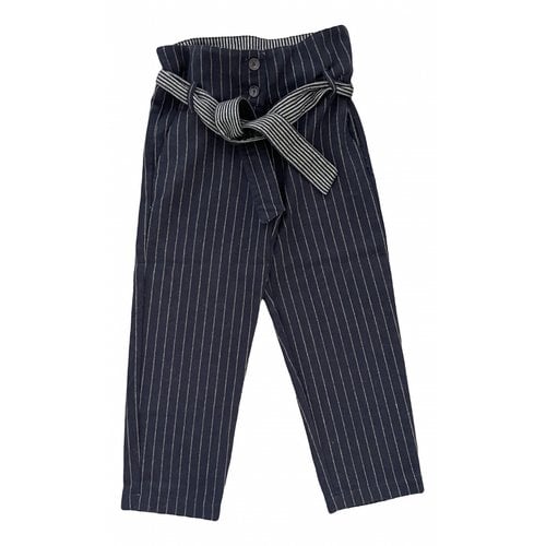 Pre-owned Sessun Wool Large Pants In Blue