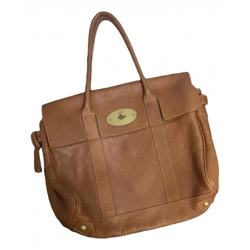 Pre-owned Mulberry Bayswater Leather Satchel In Brown