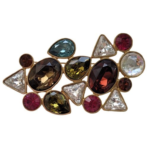 Pre-owned Swarovski Crystal Pin & Brooche In Multicolour