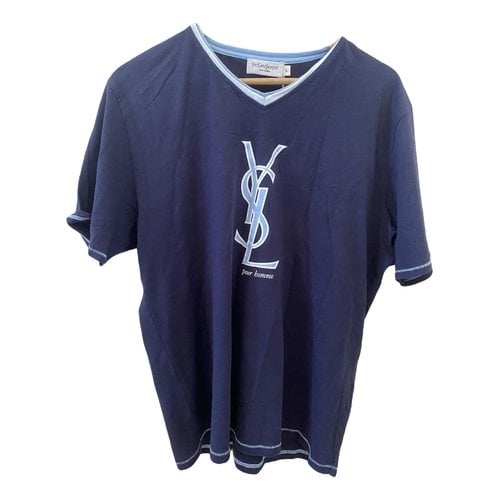 Pre-owned Saint Laurent T-shirt In Blue