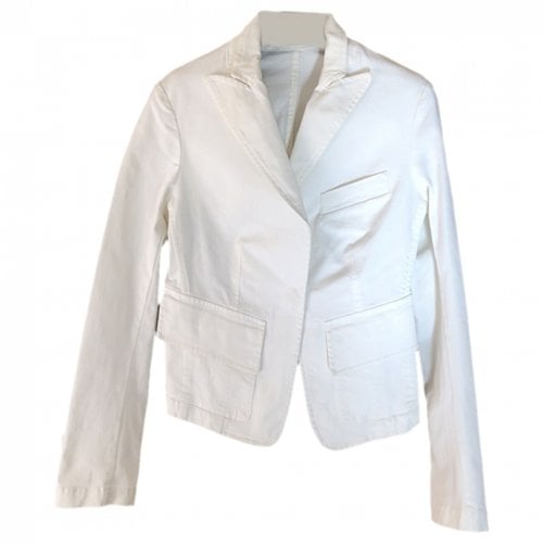 Pre-owned Pinko Short Vest In White