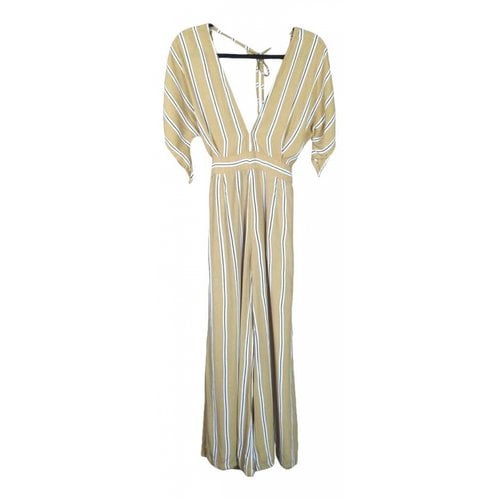 Pre-owned Faithfull The Brand Jumpsuit In Beige