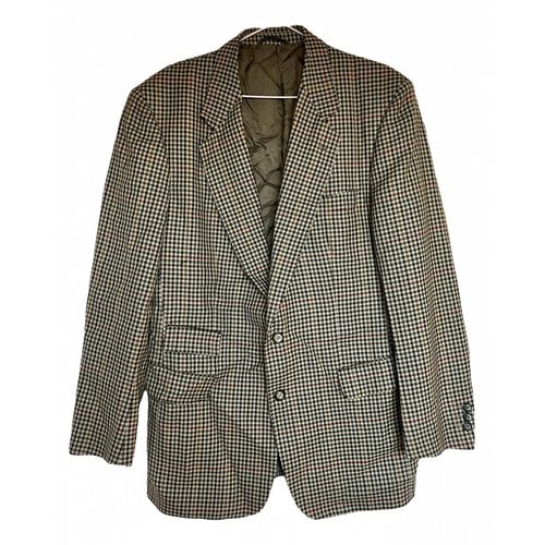 Pre-owned Burberry Tweed Blazer In Beige
