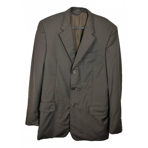 Pre-owned Louis Vuitton Wool Suit In Green