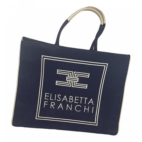 Pre-owned Elisabetta Franchi Handbag In Blue
