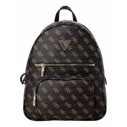 Pre-owned Guess Backpack In Brown