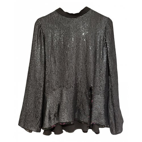 Pre-owned Chloé Silk Blouse In Grey