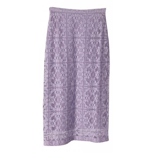 Pre-owned Burberry Mid-length Skirt In Purple