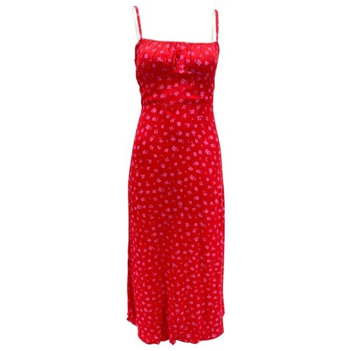 Pre-owned Faithfull The Brand Maxi Dress In Red