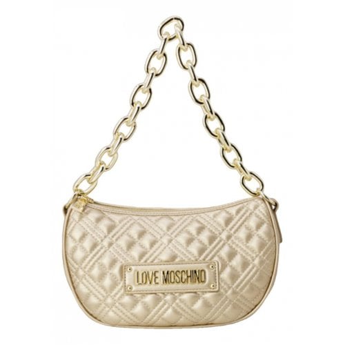 Pre-owned Moschino Love Handbag In Gold
