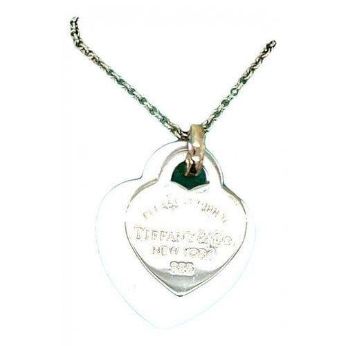 Pre-owned Tiffany & Co Silver Necklace In White